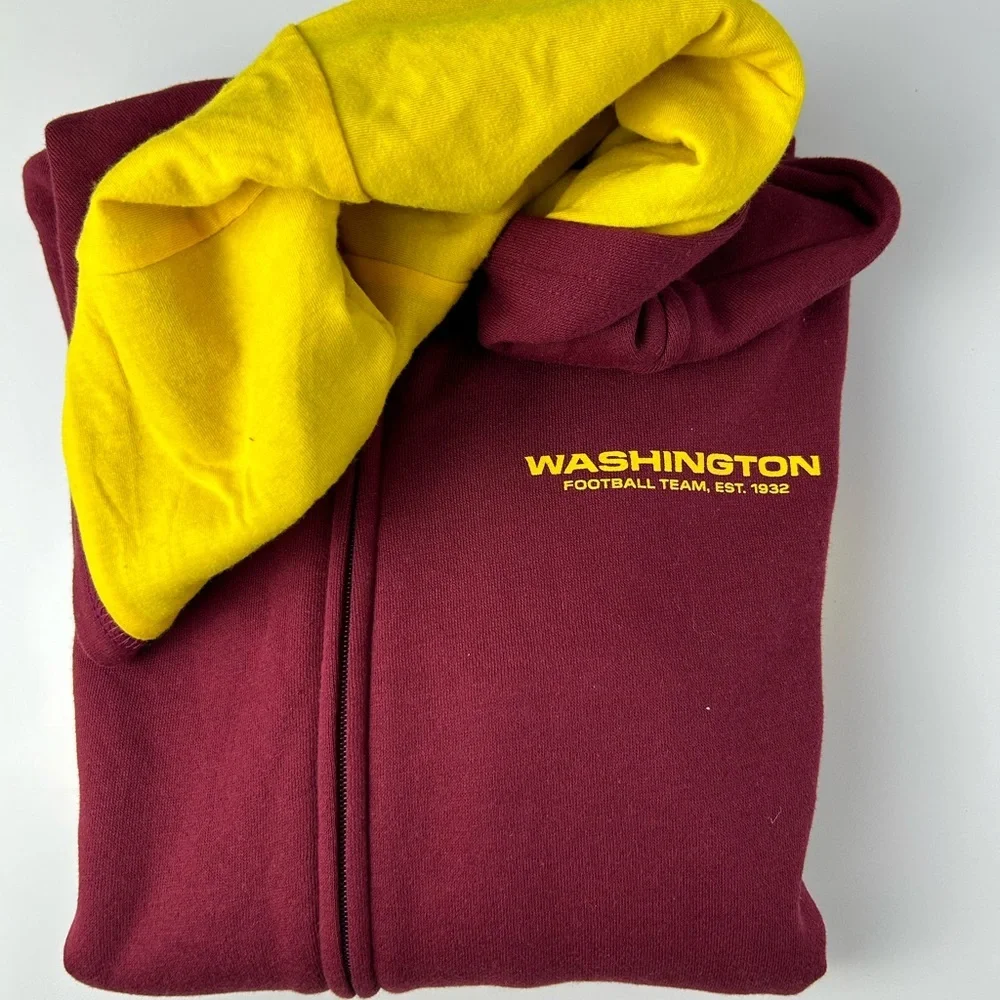 Washington Commanders Youth XL‎ Jacket Sweater Burgundy Gold NWT NFL Apparel
